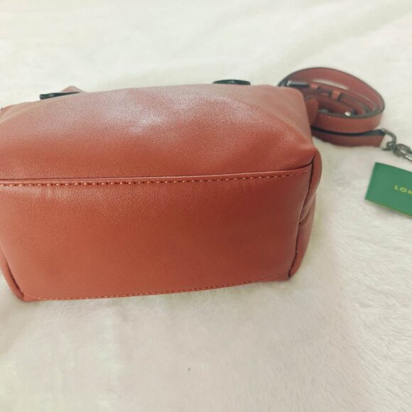 NEW Longchamp Le Pliage Xtra XS Handbag Leather in Cashew - Picture 8 of 10